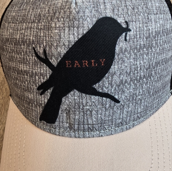 Prana Womens Journeyman Trucker Rosett Early Bird Hat Graphic New OS Black Pink - Picture 7 of 12